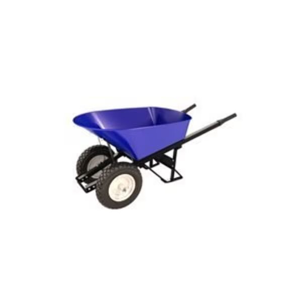 Barrow, Steel 6 Cubic Feet Tray, Double Flatfree Tire-Stl Handle, Bon Tool, Mfr#: 28-905